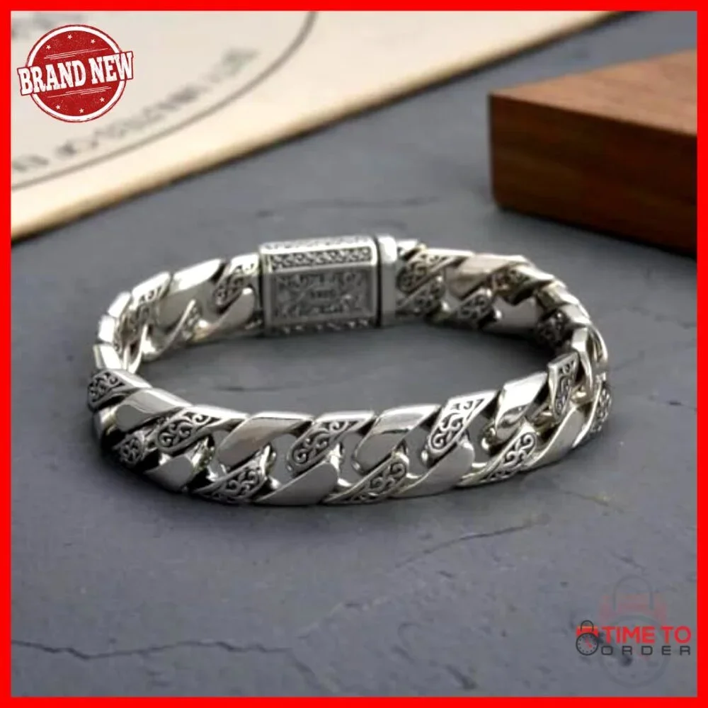 Stainless Steel Braided Cuff Bracelet Unisex One Size Hypoallergenic